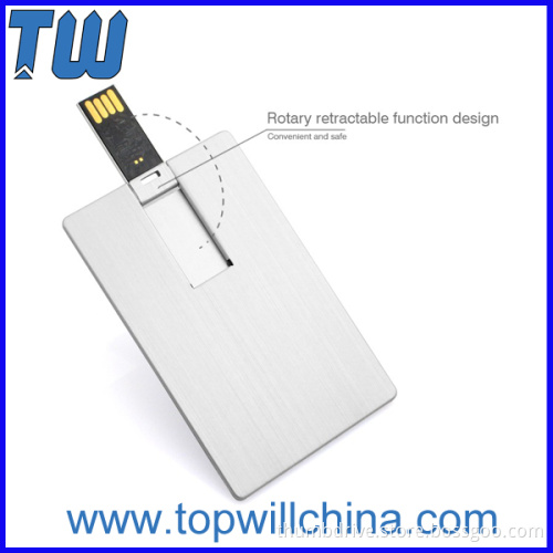 Full Metal 64GB Usb Flash Drive Pocket Card